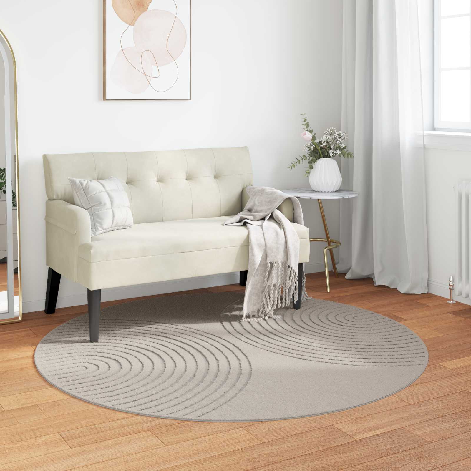 Innenteppich GALATI Creme Ø 200 CM Polyester