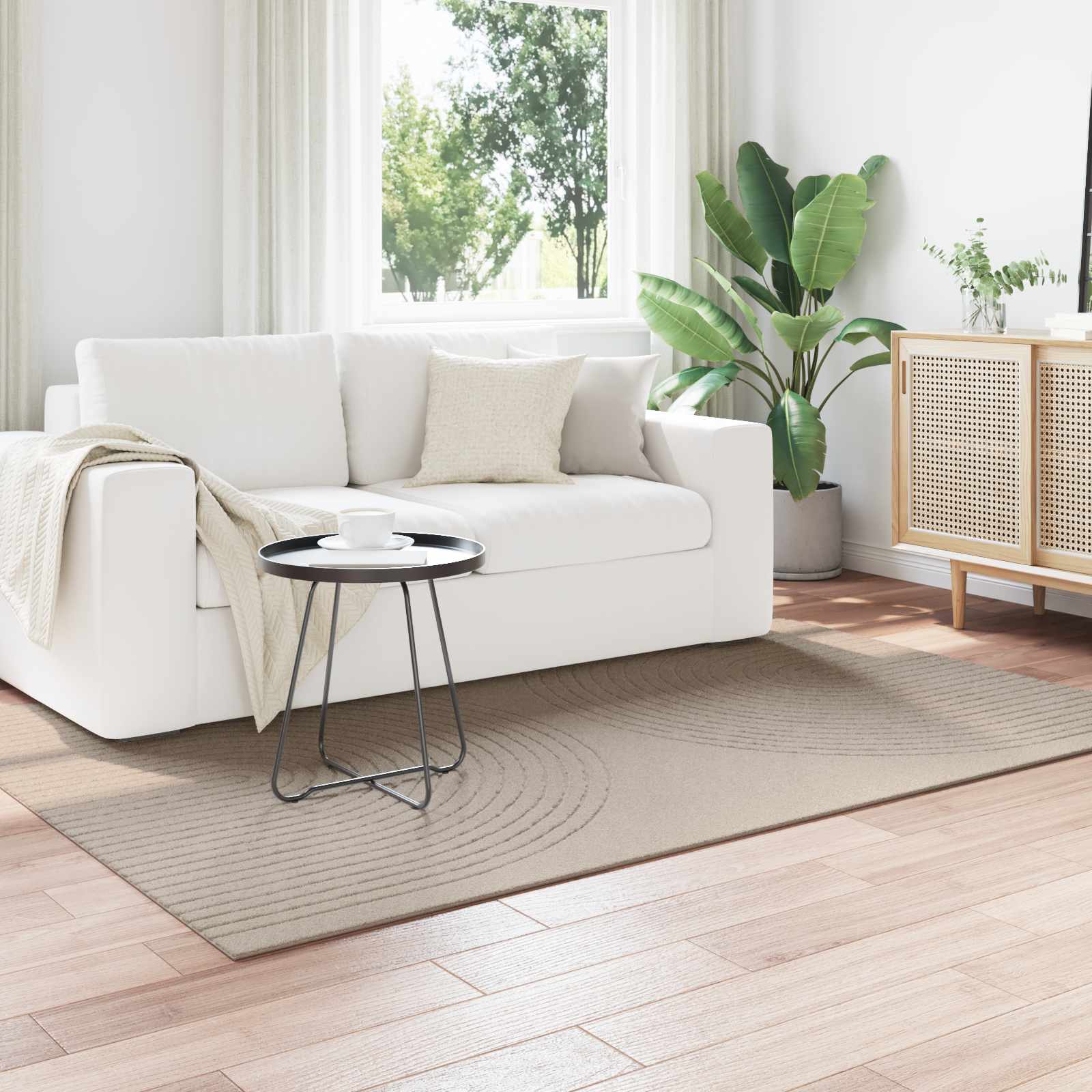 Innenteppich GALATI Beige 170 x 120 cm Polyester