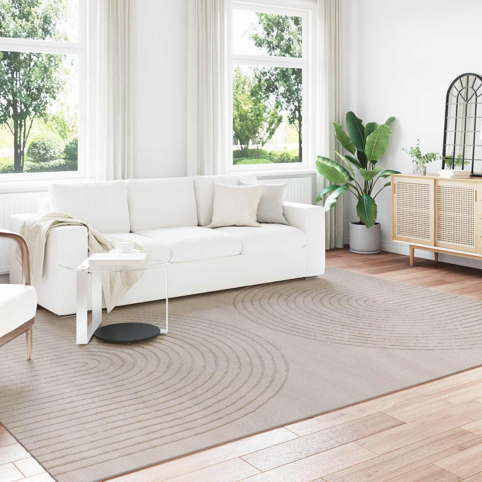 Innenteppich GALATI Beige 340 x 240 cm Polyester