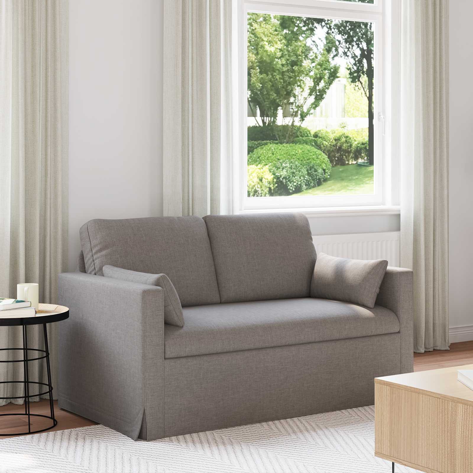 Sofa Taupe 139 x 78 x 80 cm Stoff