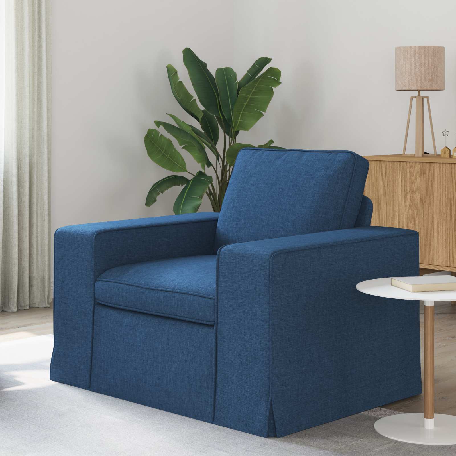 Sofa Blau 103 x 80 x 82 cm Stoff