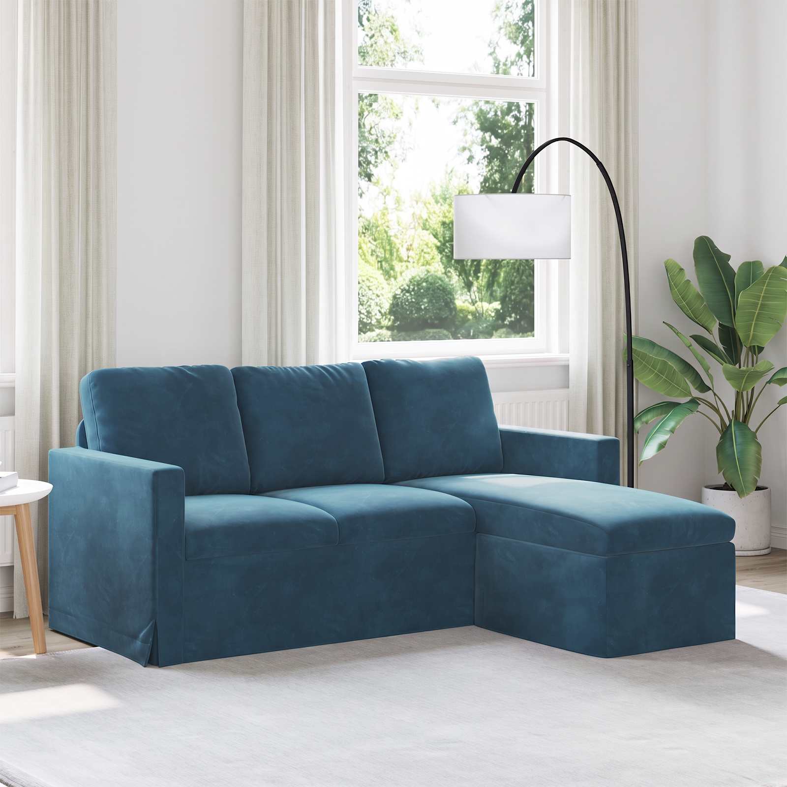 Sofa Blau 178 x 134 x 80 cm Samt