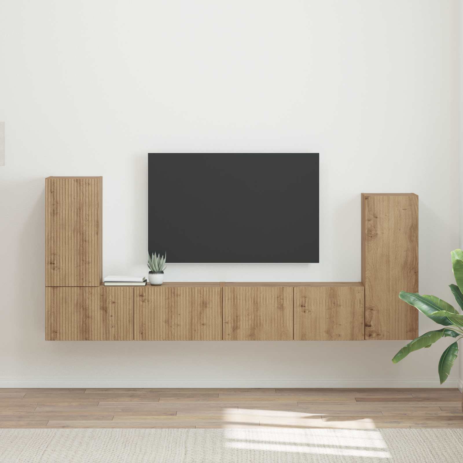 TV-Schrankset 4 stk. Artisan-Eiche Holzwerkstoff