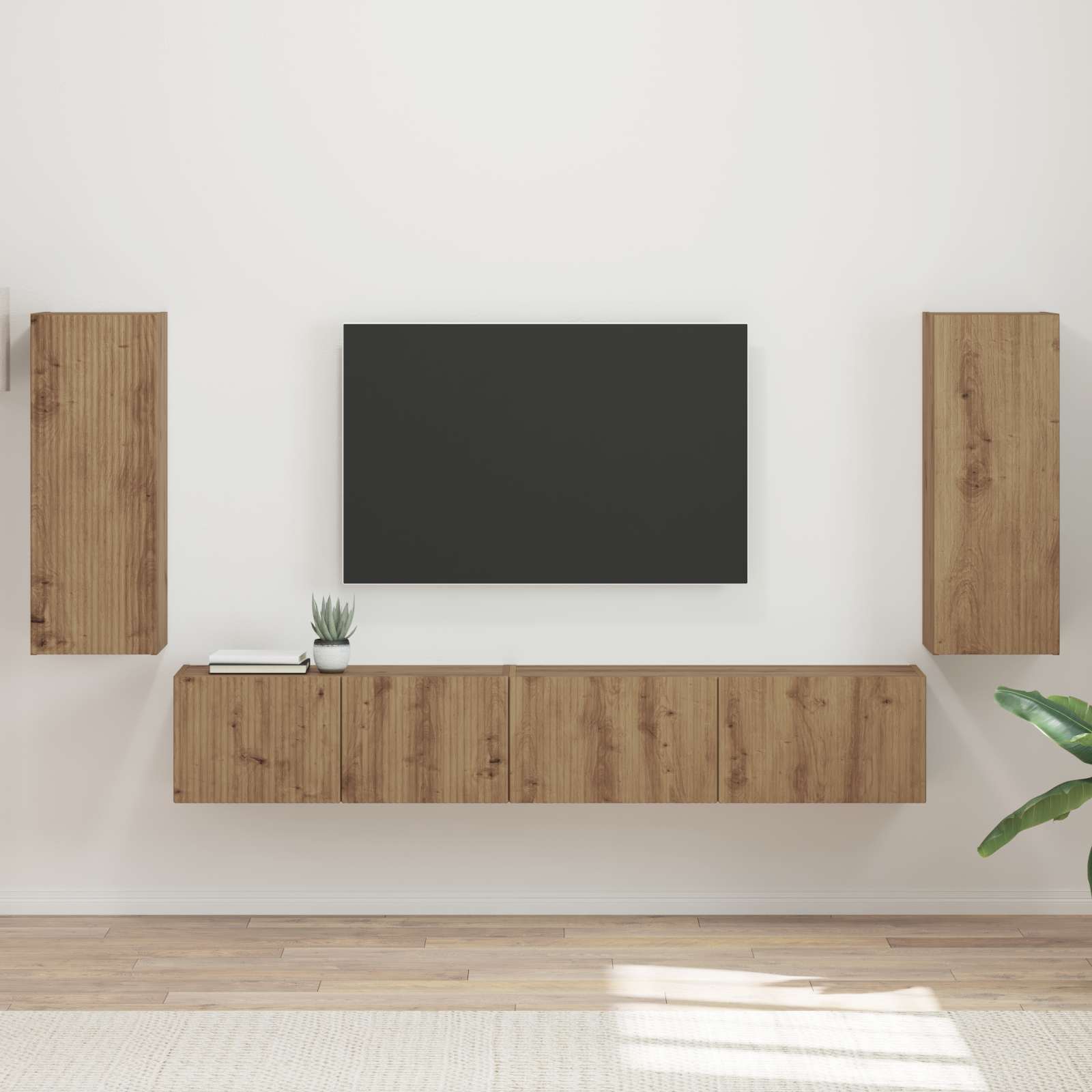 TV-Schrankset 4 stk. Artisan-Eiche Holzwerkstoff