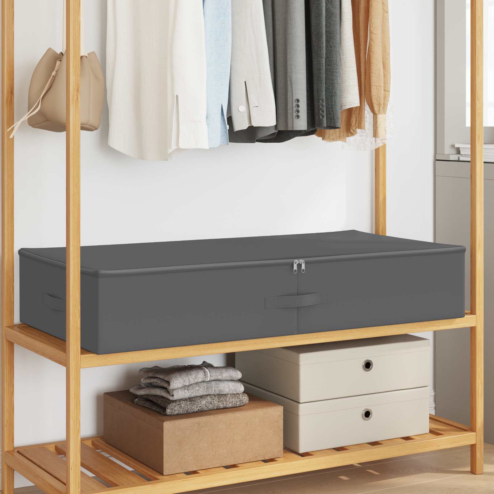 Aufbewahrungsbox 2 stk. Vliesstoff 100 x 50 x 18 cm 90 l