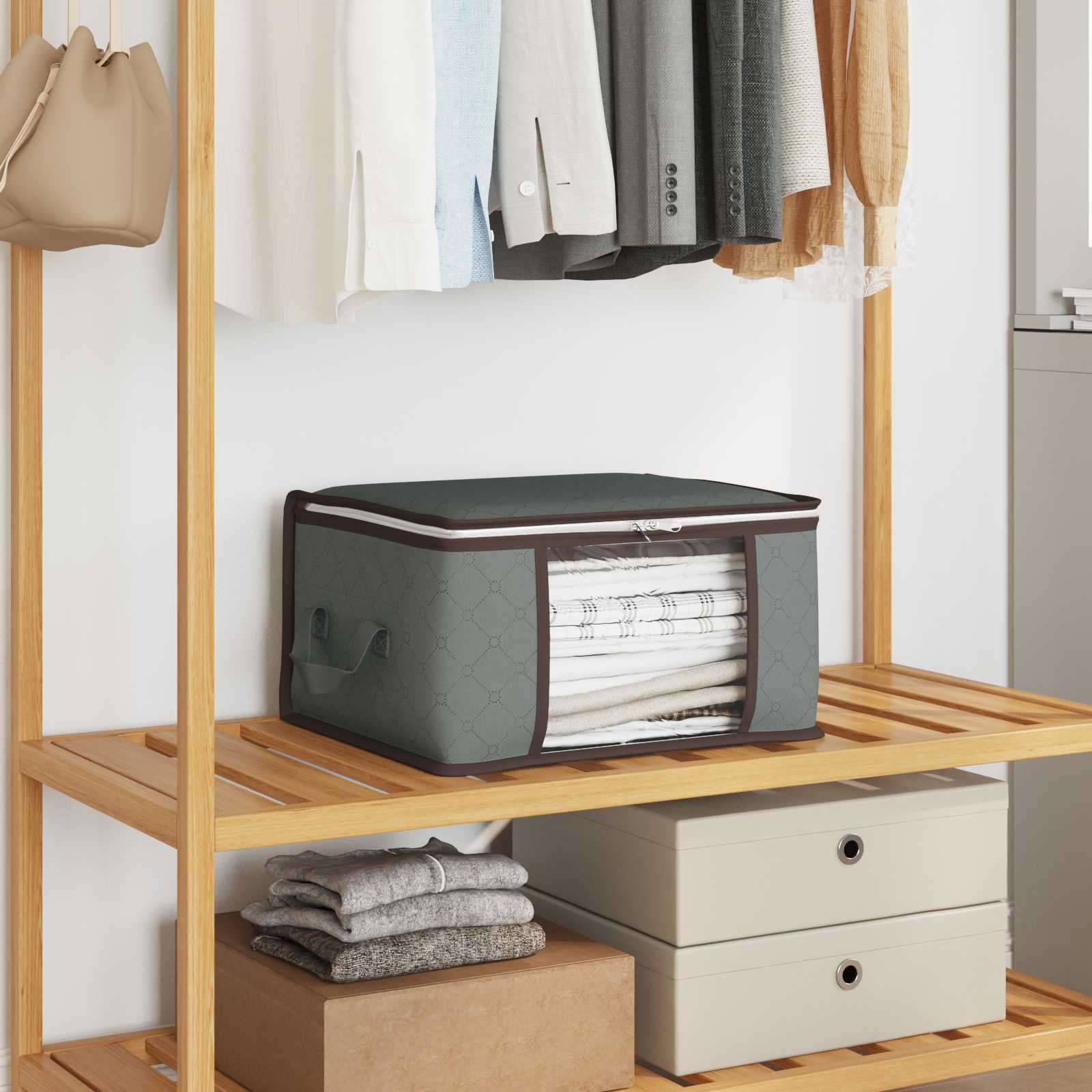 Aufbewahrungsbox mit transparentem Seitenfenster 6 stk. 33,6 L
