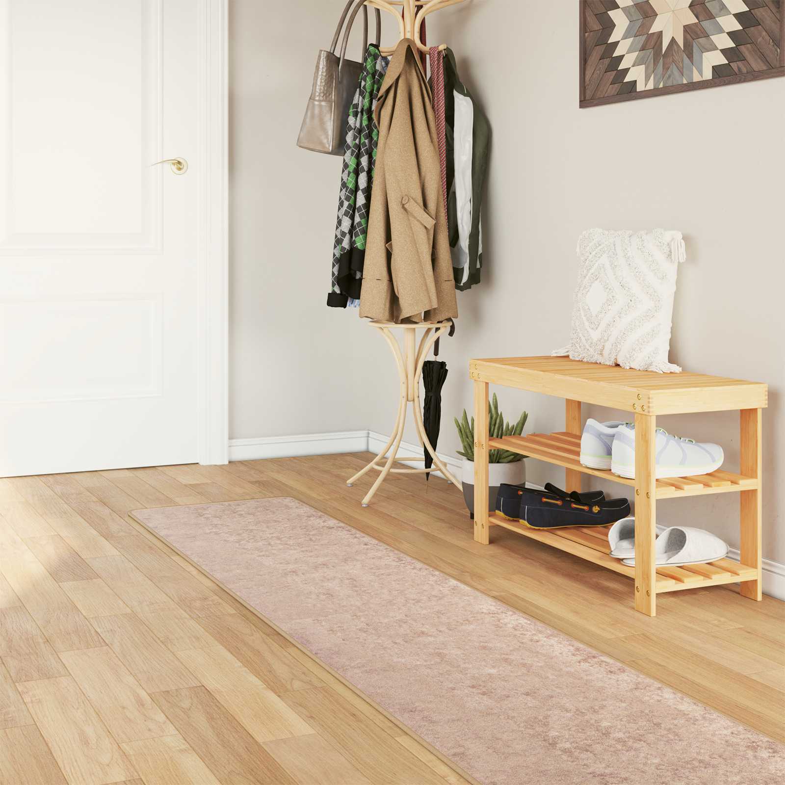 Teppichläufer MARSA Sand 50 x 250 cm Polyester und PVC