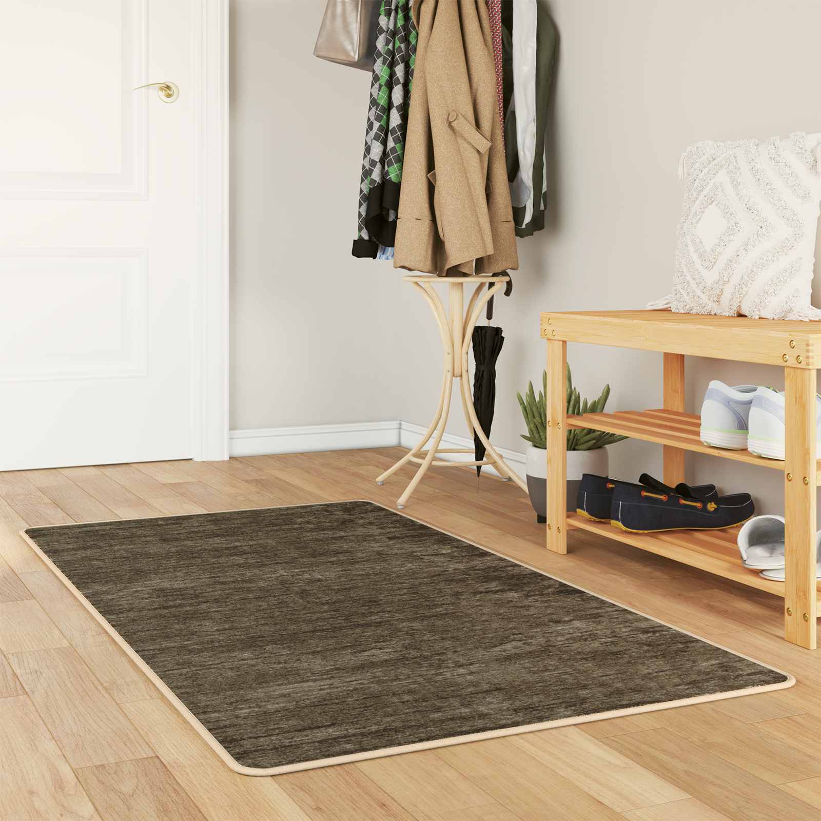 Teppichläufer MARSA Waldgrün 80 x 200 cm Polyester und PVC