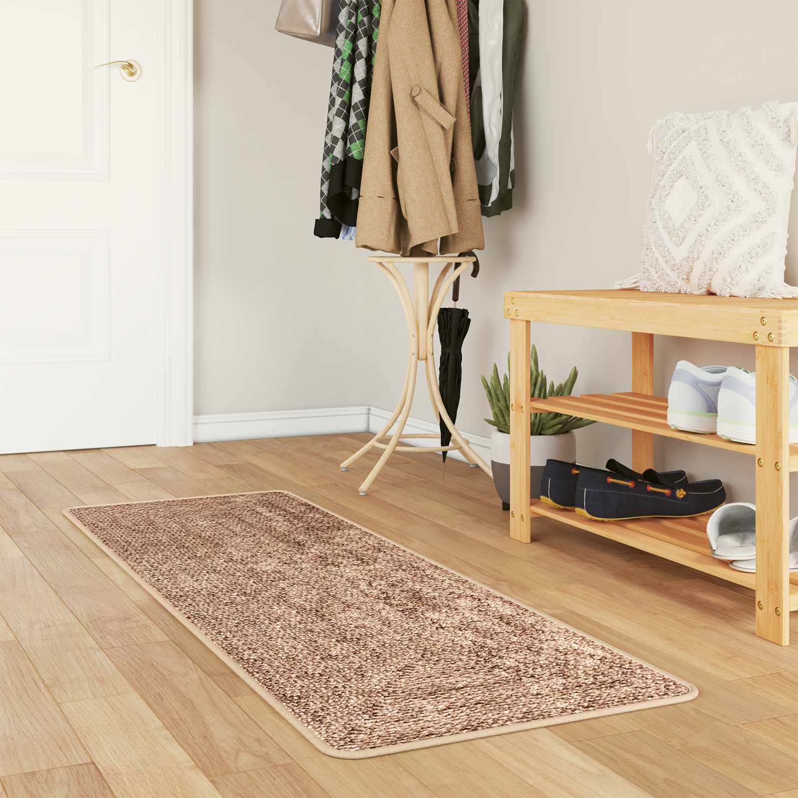Teppichläufer MARSA Gelb 50 x 150 cm Polyester und PVC