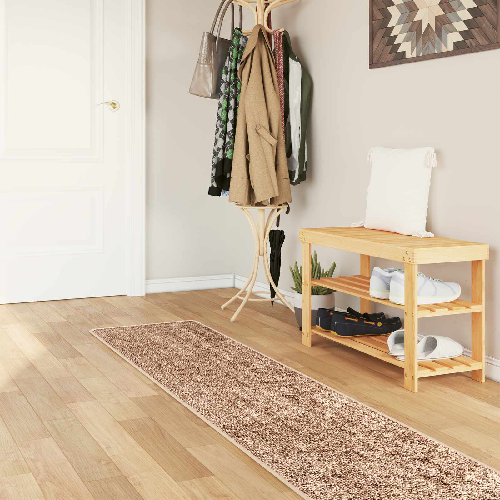 Teppichläufer MARSA Gelb 50 x 400 cm Polyester und PVC