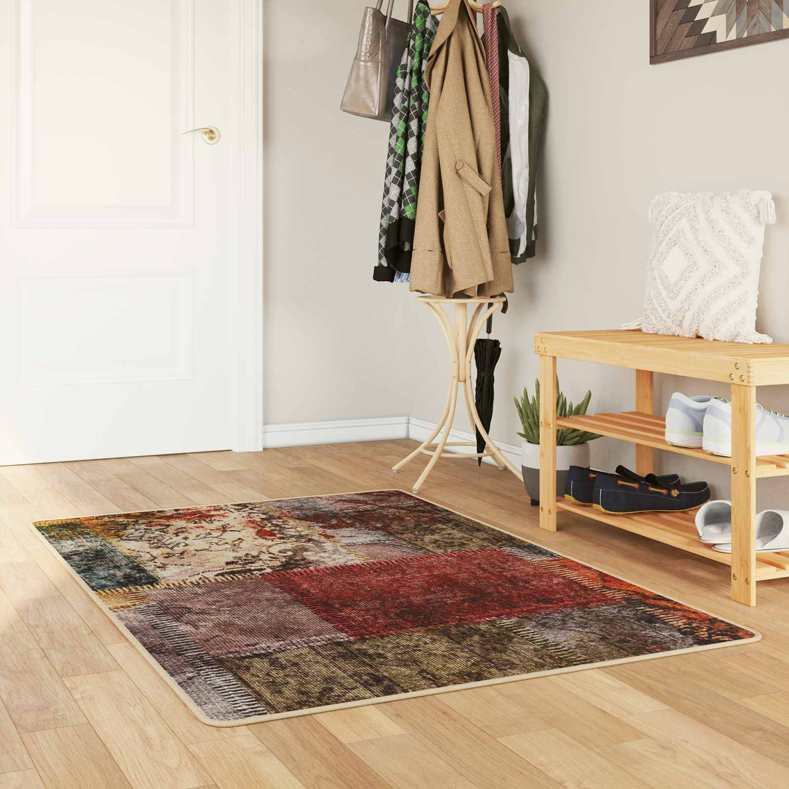 Teppichläufer MARSA Mehrfarbig 100 x 150 cm Polyester und PVC