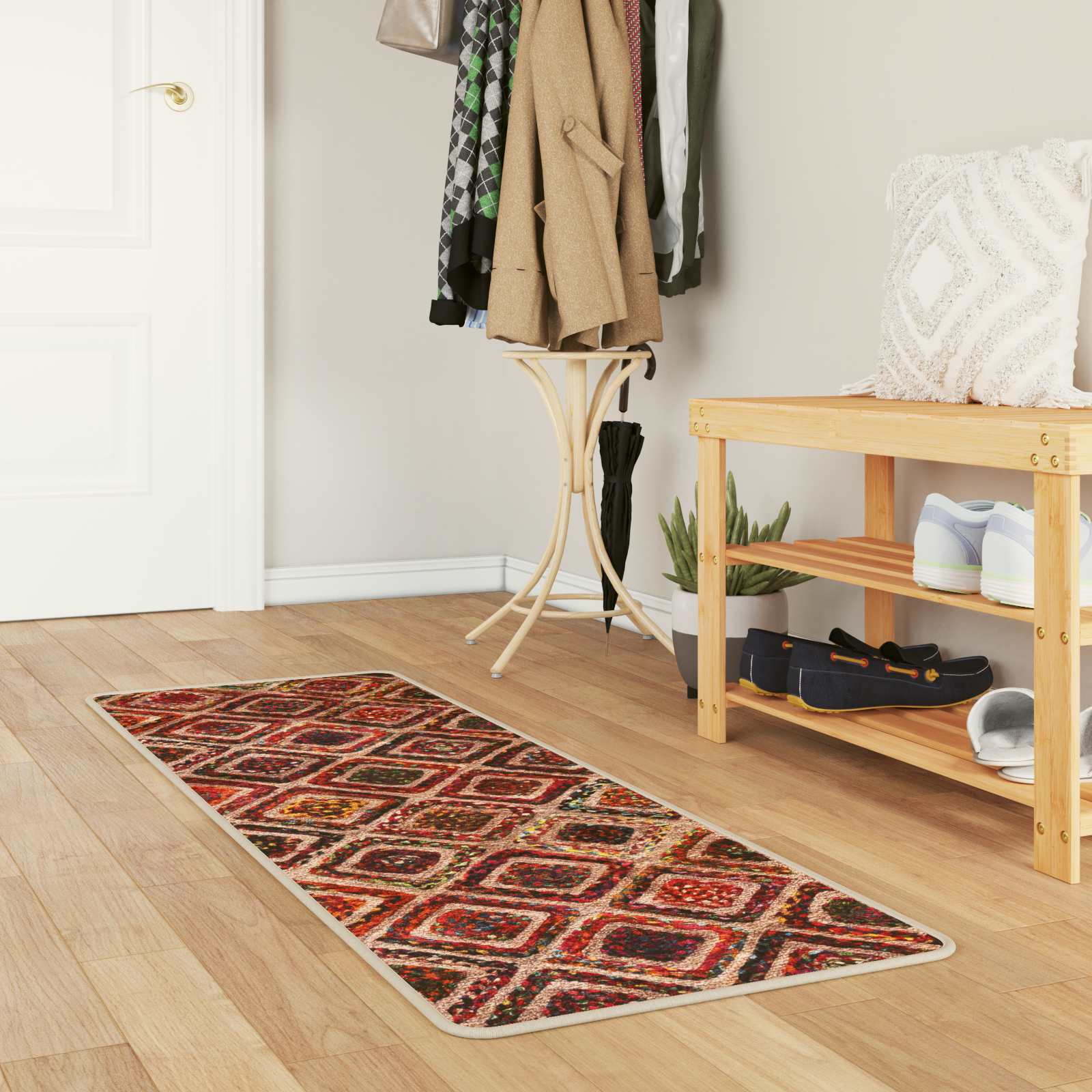 Teppichläufer MARSA Mehrfarbig 50 x 200 cm Polyester und PVC
