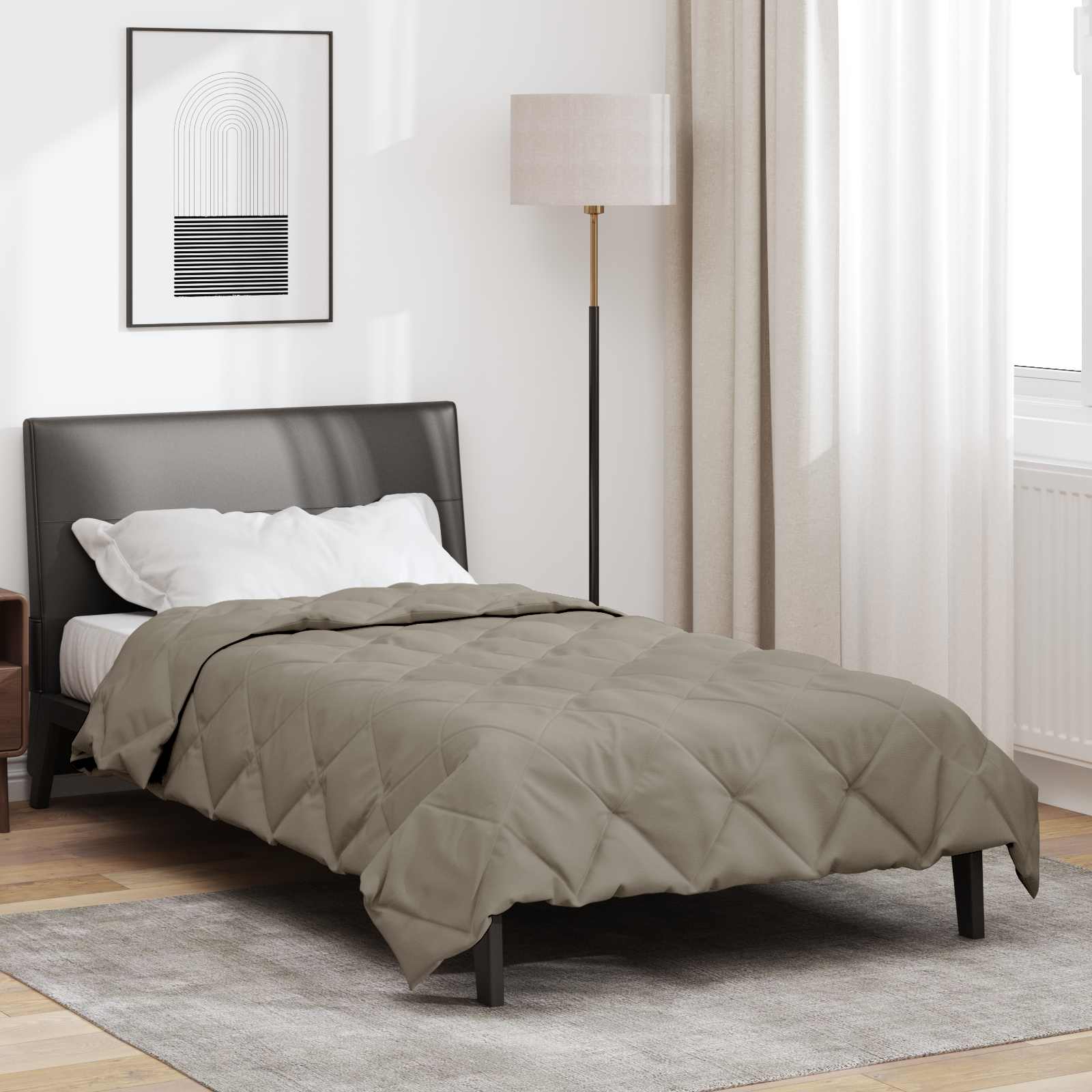 Sommerdecke 220 x 135 cm Sommer 200 gsm Hellgrau