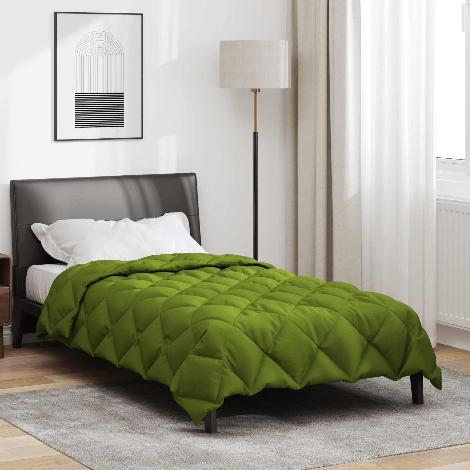Winterbettdecke 135 x 200 cm 450 g/m² Grün