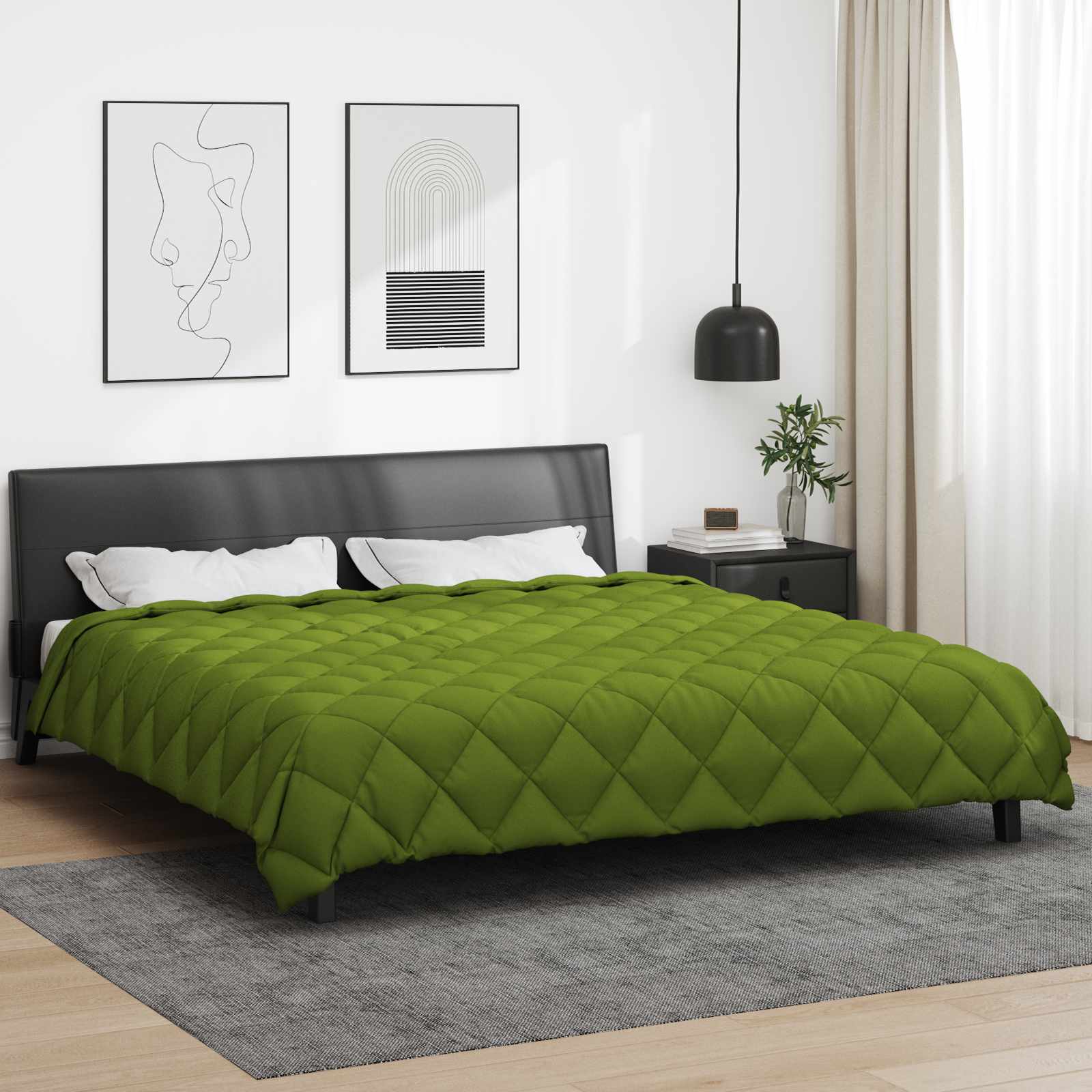 Winterbettdecke 240 x 260 cm 450 g/m² Grün