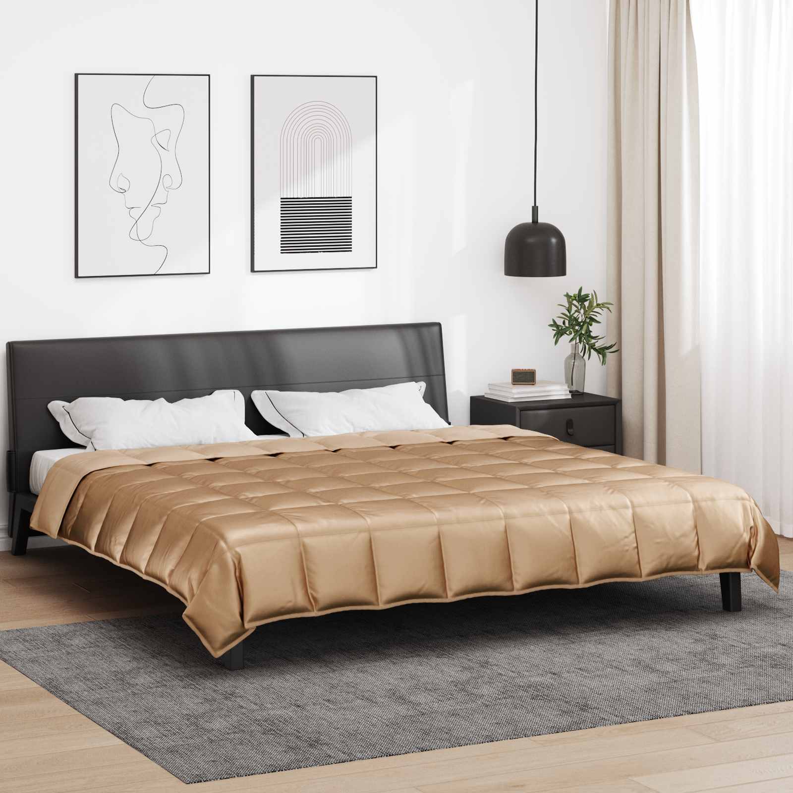 Ganzjahresbettdecke 220 x 240 cm 300 g/m² Gold