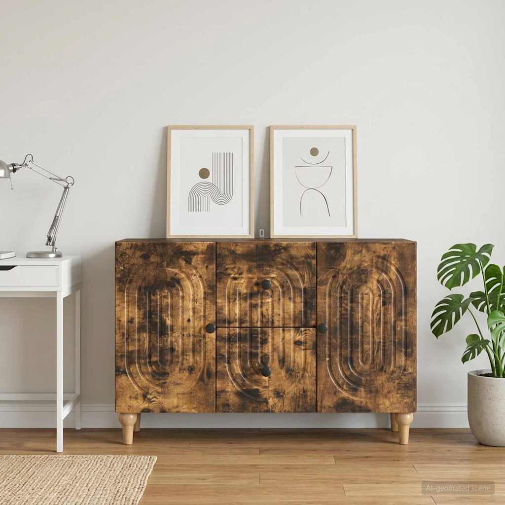 TV-Schränk Geräucherte Eiche 89 x 34,5 x 60 cm Holzwerkstoff