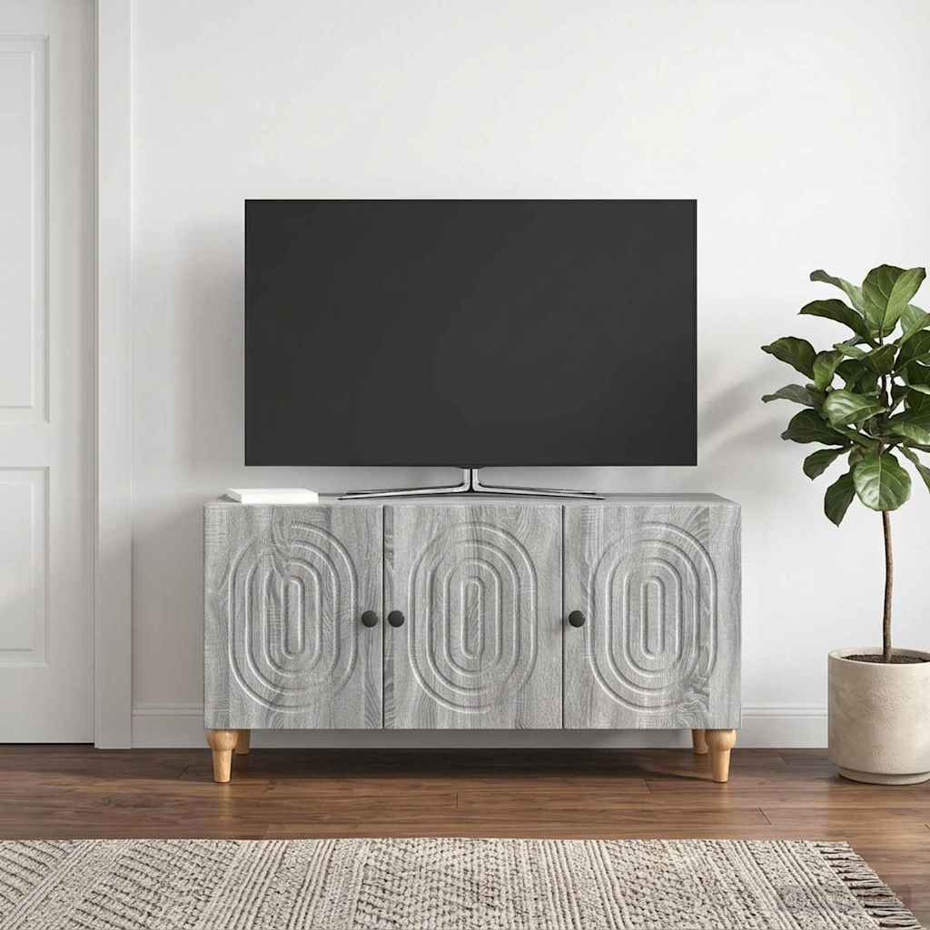 TV-Schränk 99 x 34,5 x 50 cm Sonoma-Grau Holzwerkstoff
