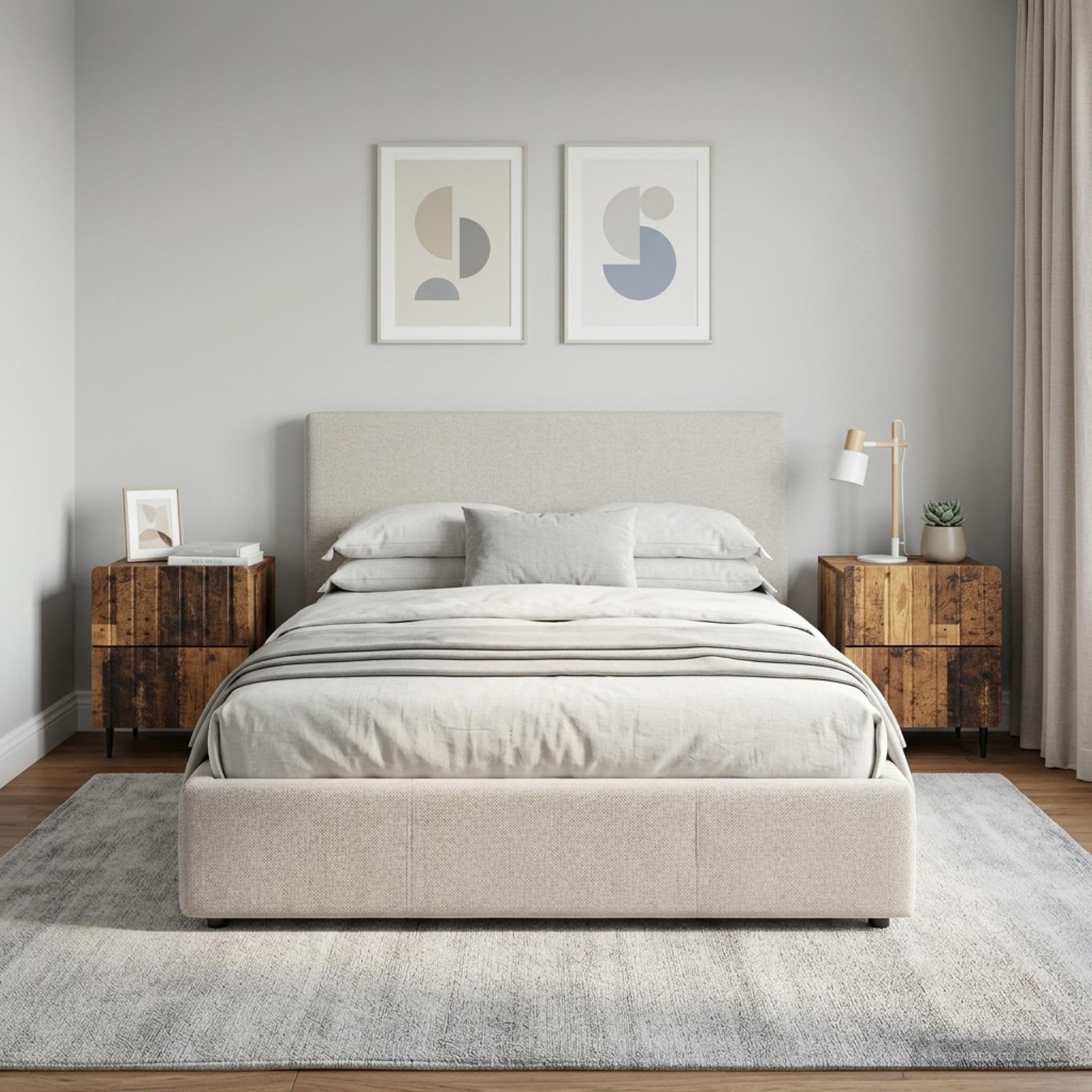 Nachttisch 2 Stk. Altholz 43 x 34,5 x 49,5 cm Holzwerkstoff
