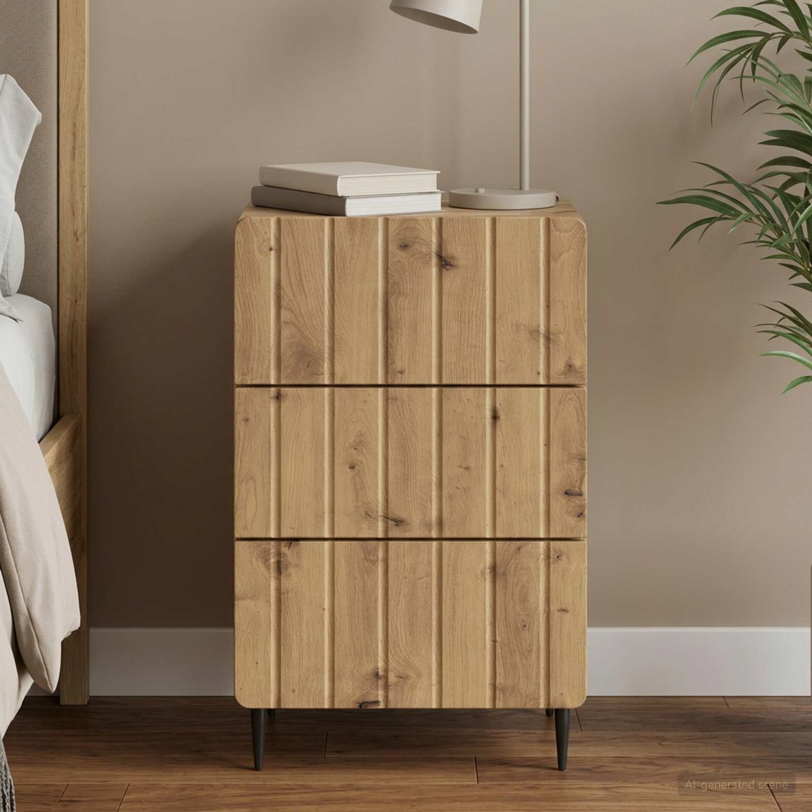 Nachttisch Artisan-Eiche 43x 41 x 68 cm Holzwerkstoff
