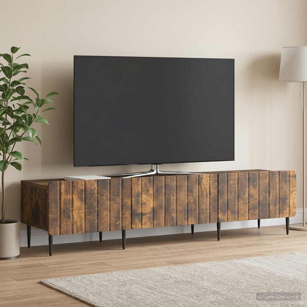 TV-Schränk Geräucherte Eiche 147 x 34,5 x 32 cm Holzwerkstoff