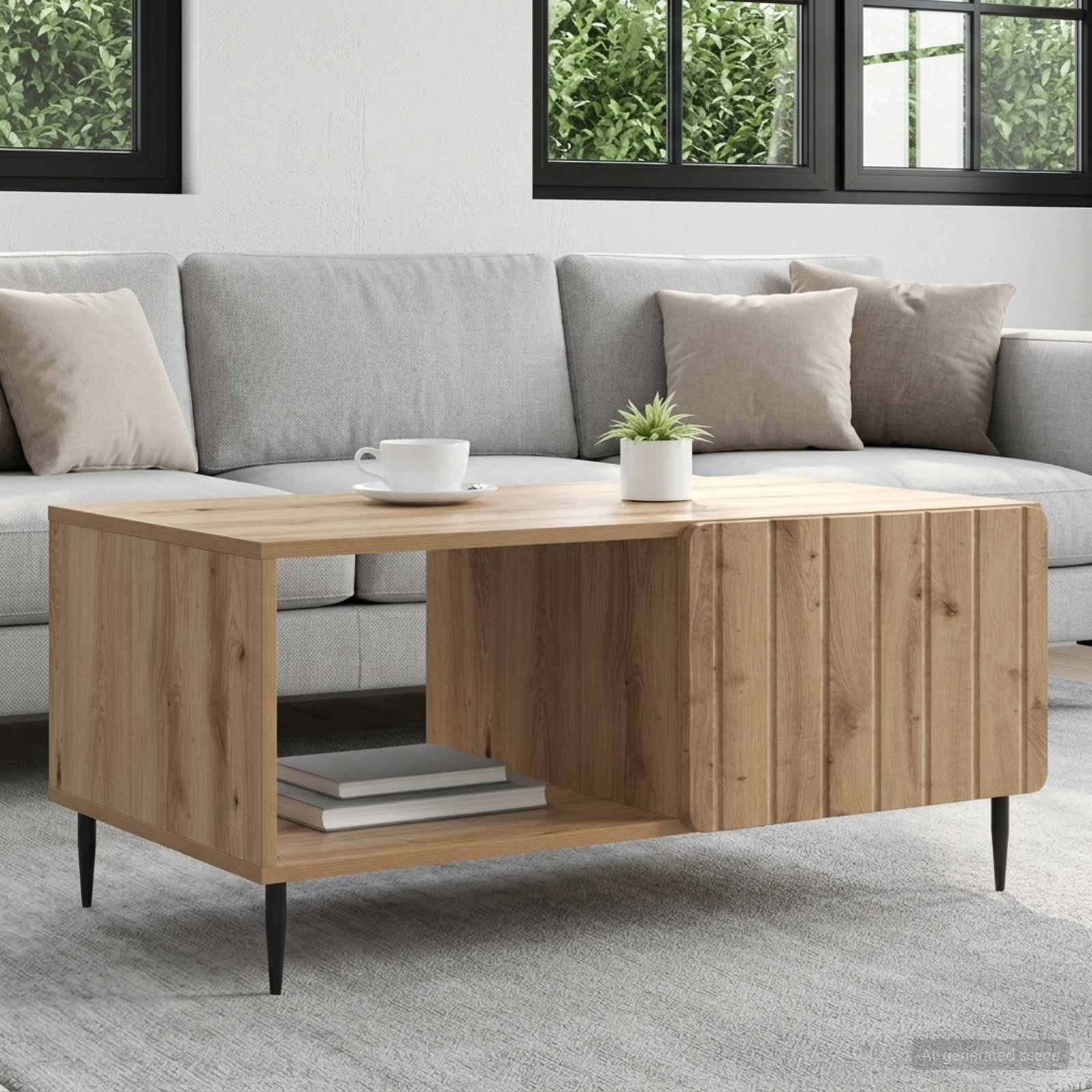 Couchtisch Artisan-Eiche 90 x 50 x 40 cm Holzwerkstoff