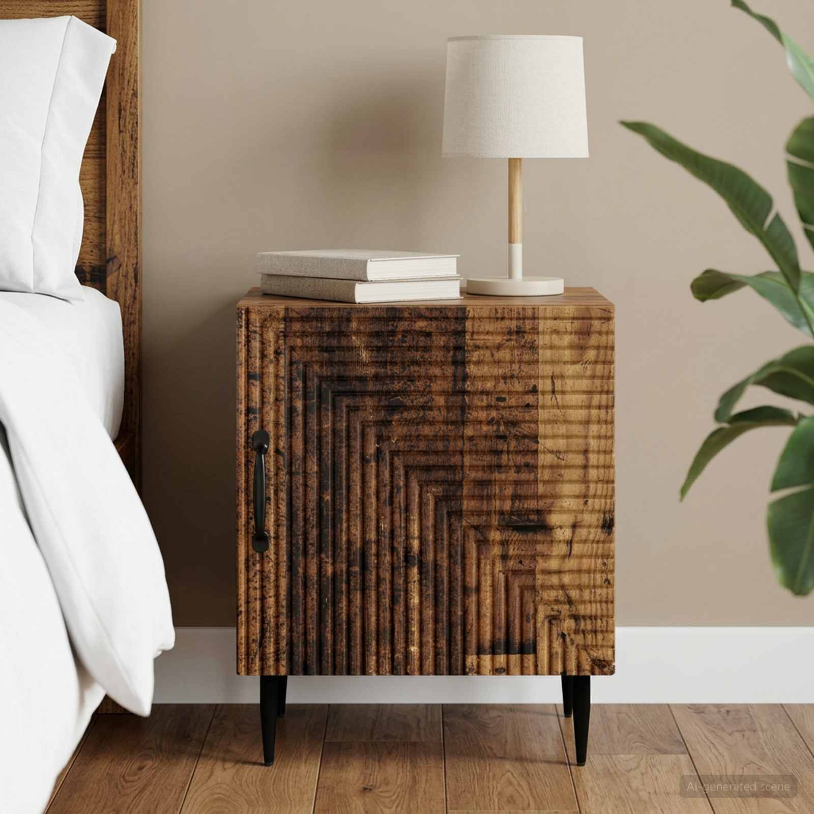 Nachttisch Altholz 43 x 34,5 x 50 cm Holzwerkstoff