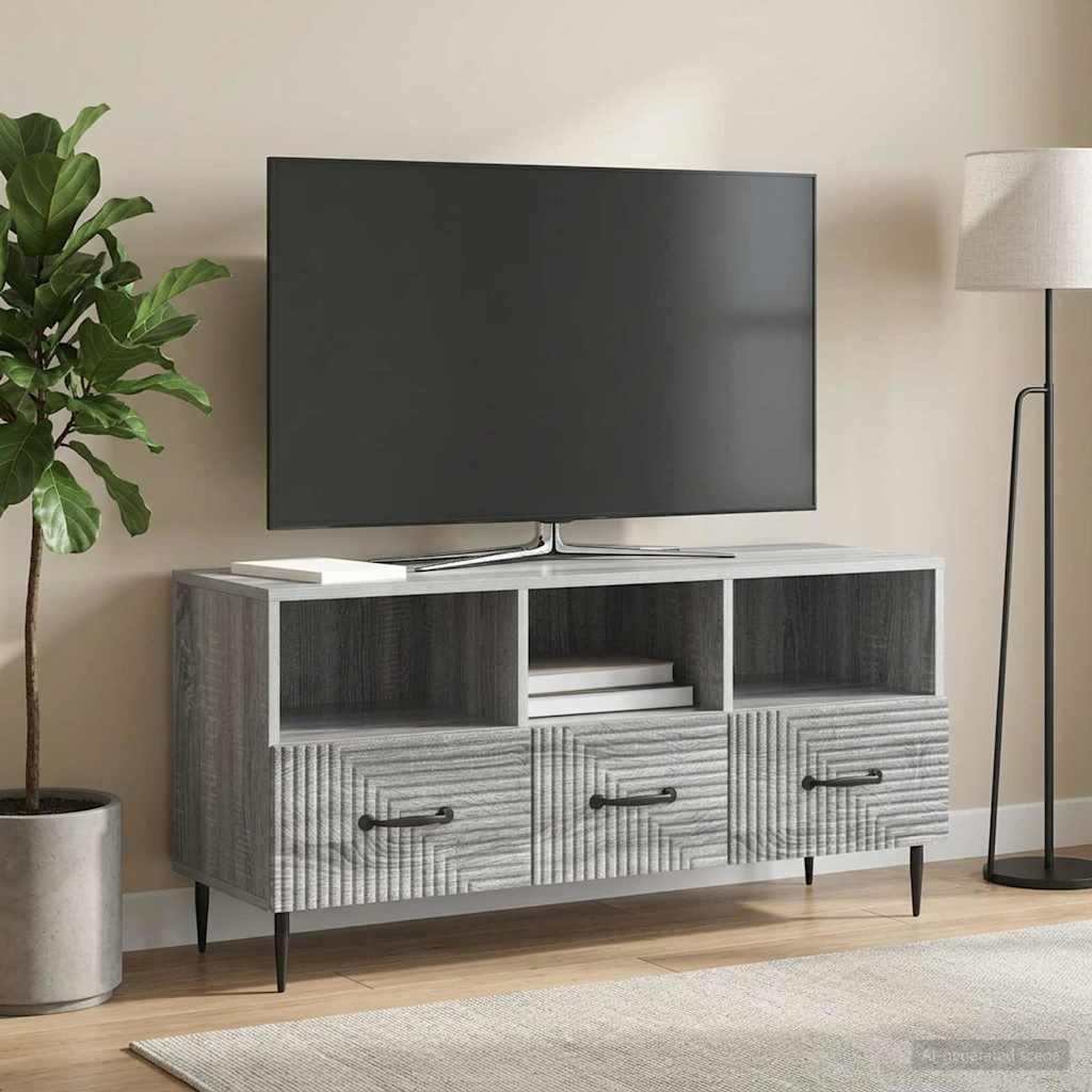 TV-Schränk Graues Sonoma 102 x 34,5 x 50 cm Holzwerkstoff