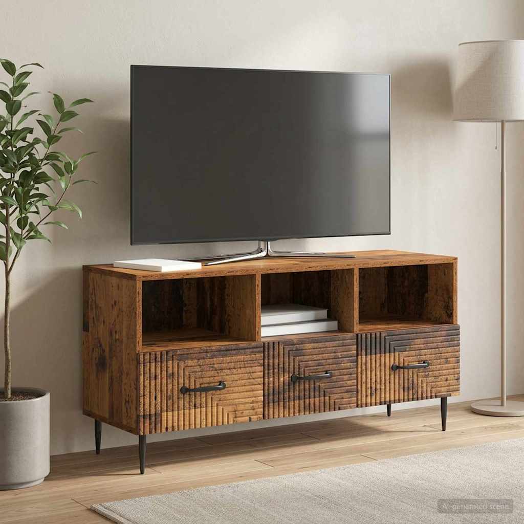 TV-Schränk Altholz 102 x 34,5 x 50 cm Holzwerkstoff