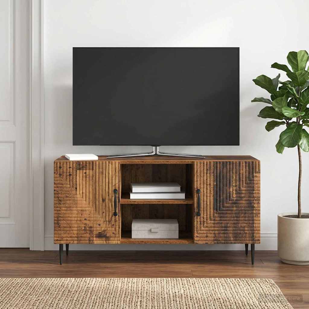 TV-Schränk Altholz 102 x 34,5 x 50 cm Holzwerkstoff