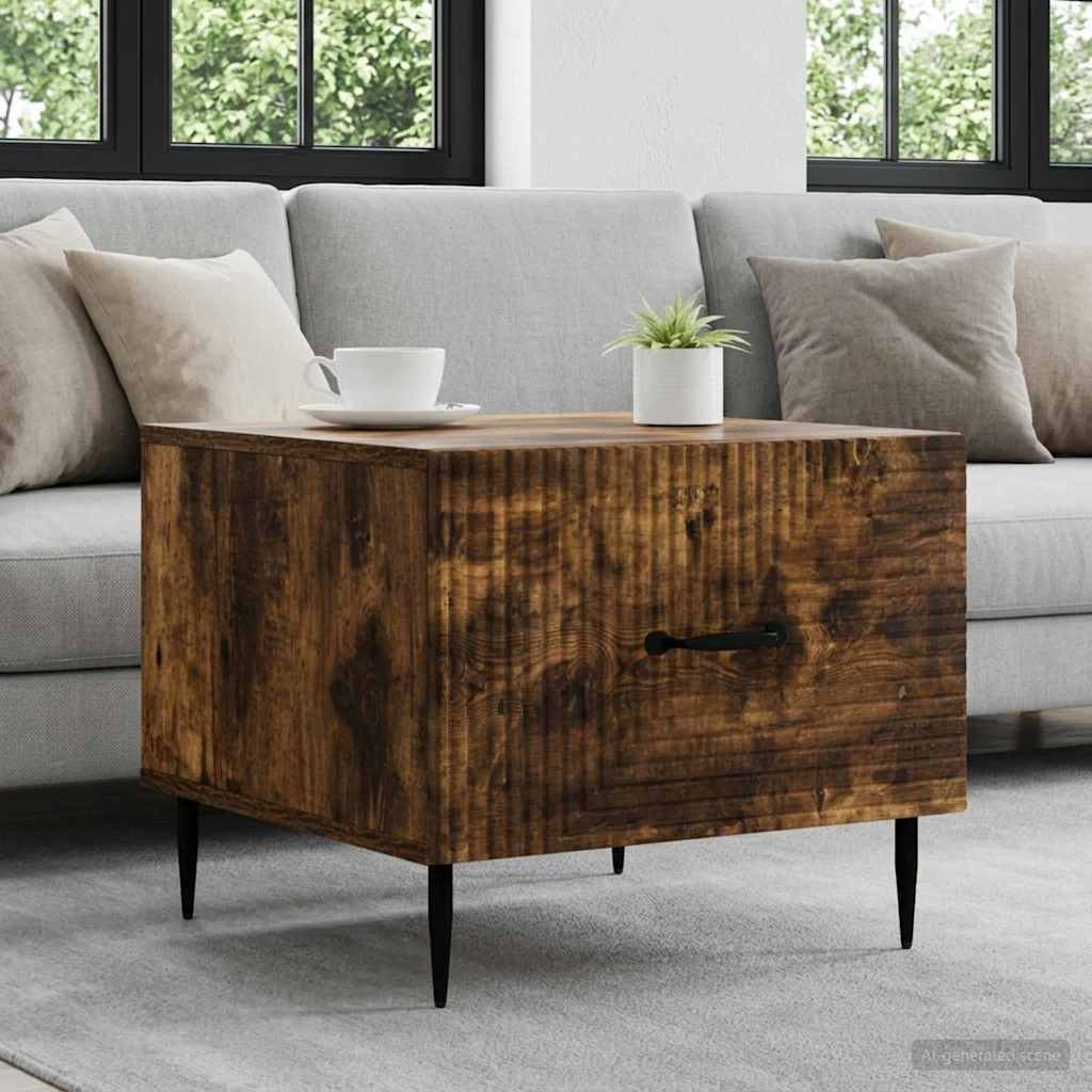 Couchtisch Geräucherte Eiche 49 x 50 x 40 cm Holzwerkstoff