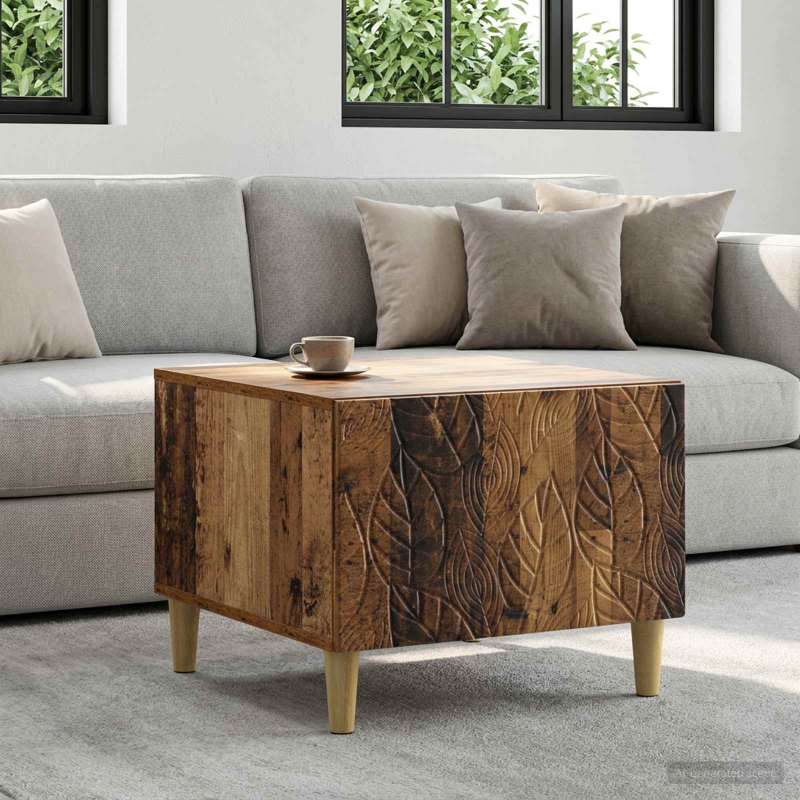 Couchtisch Altholz 50 x 49 x 40 cm Holzwerkstoff