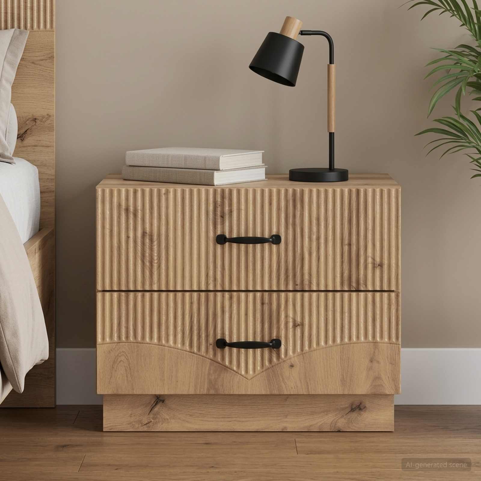 Nachttisch Artisan-Eiche 62 x 34,5 x 44,5 cm Holzwerkstoff
