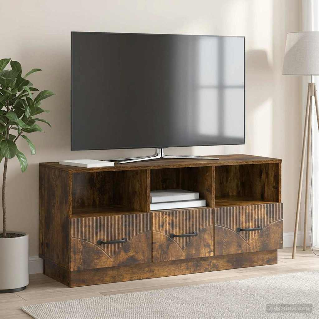 TV-Schränk Geräucherte Eiche 102 x 34,5 x 47 cm Holzwerkstoff