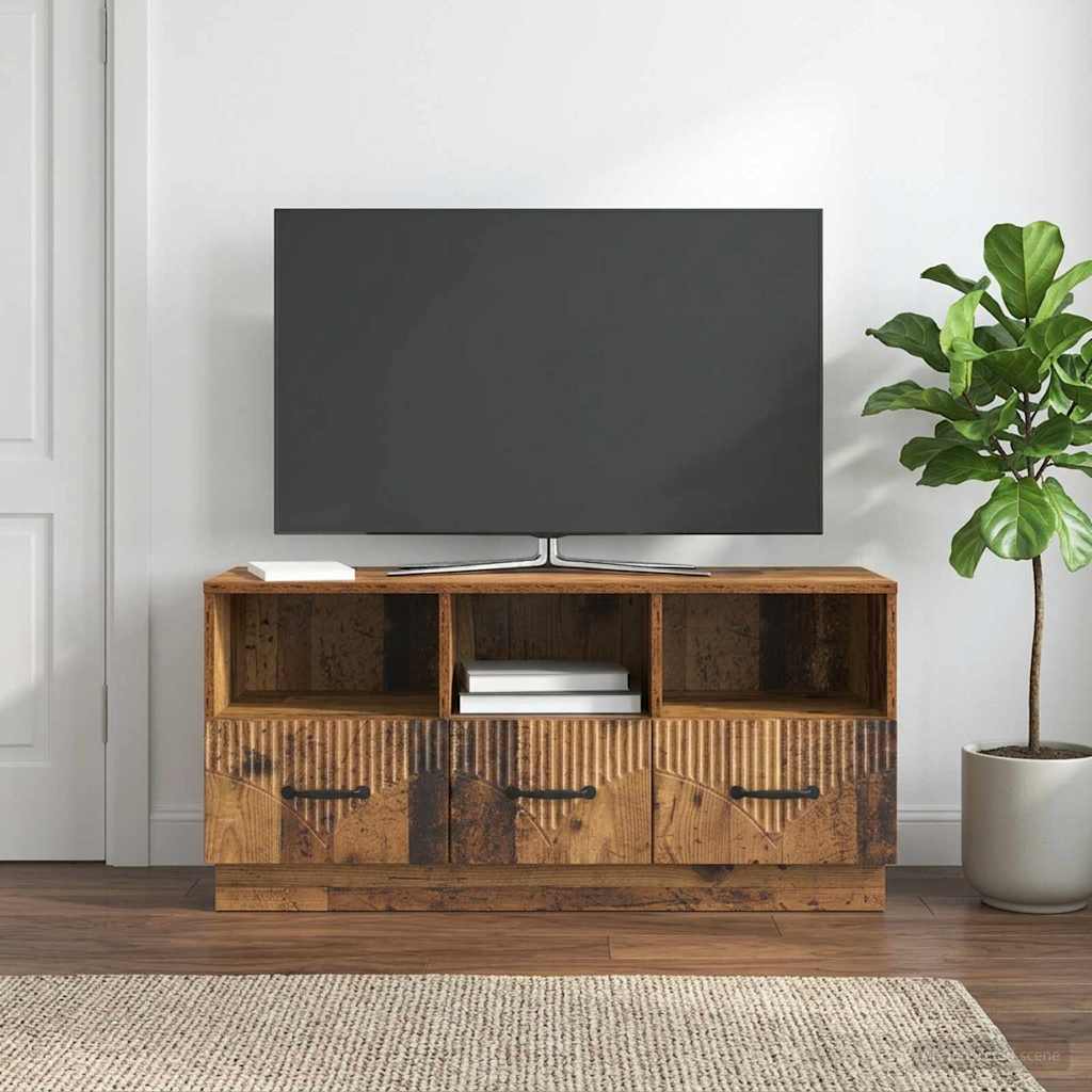 TV-Schränk Altholz 102 x 34,5 x 47 cm Holzwerkstoff
