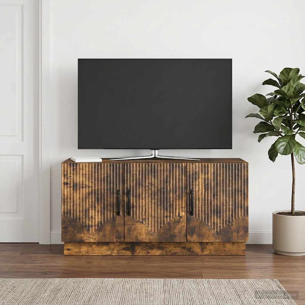 TV-Schränk Geräucherte Eiche 99 x 34,5 x 47 cm Holzwerkstoff