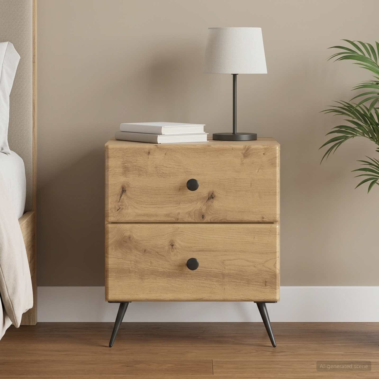 Nachttisch Artisan-Eiche 43 x 34,5 x 47,5 cm Holzwerkstoff