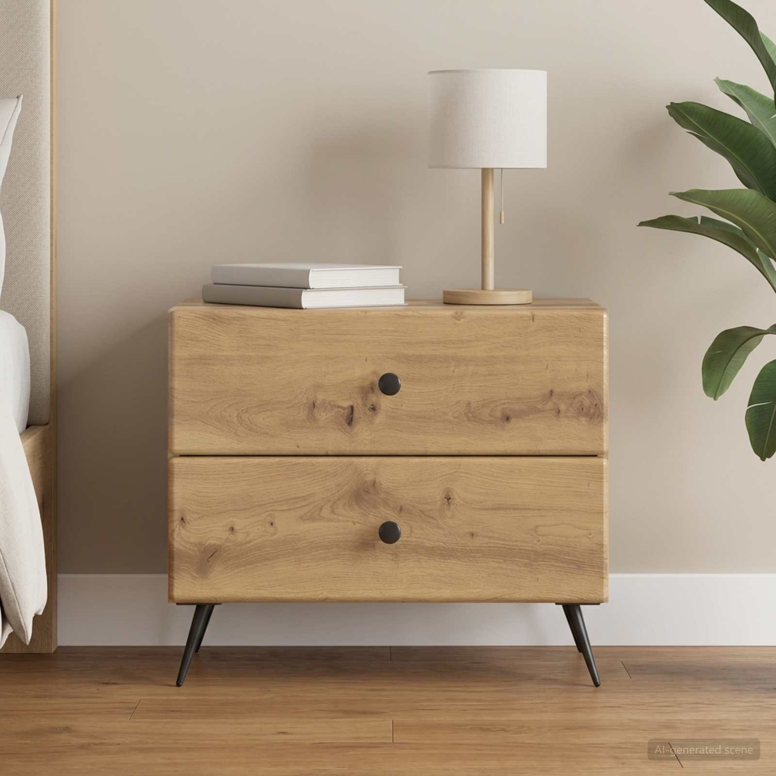Nachttisch Artisan-Eiche 62 x 34,5 x 47,5 cm Holzwerkstoff