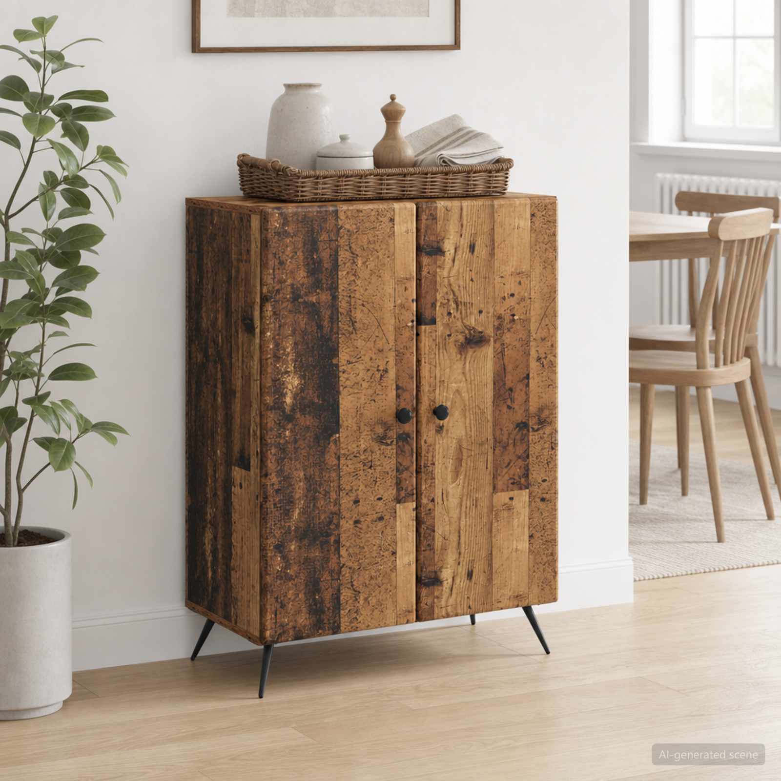 Sideboard Altholz 66 x 34,5 x 90 cm Holzwerkstoff