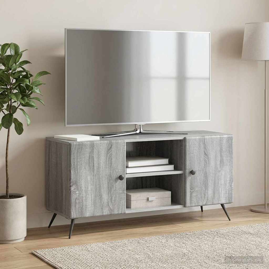 TV-Schränk 102 x 34,5 x 50 cm Sonoma-Grau Holzwerkstoff
