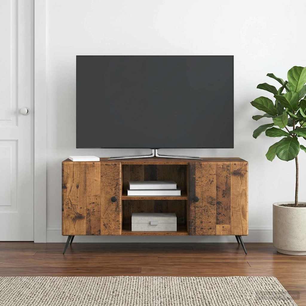 TV-Schränk 102 x 34,5 x 50 cm Altholz Holzwerkstoff