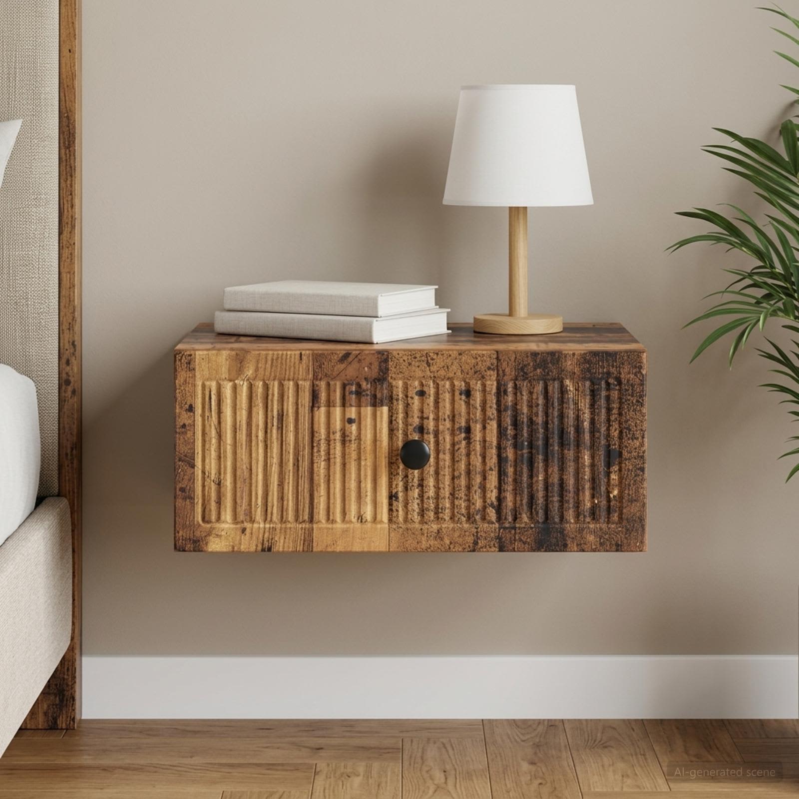 Nachttisch Altholz 49 x 34,5 x 20 cm Holzwerkstoff