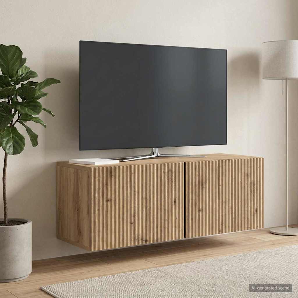 Wandmontierter TV-Schrank 78,5 x 31 x 30 cm Artisan-Eiche