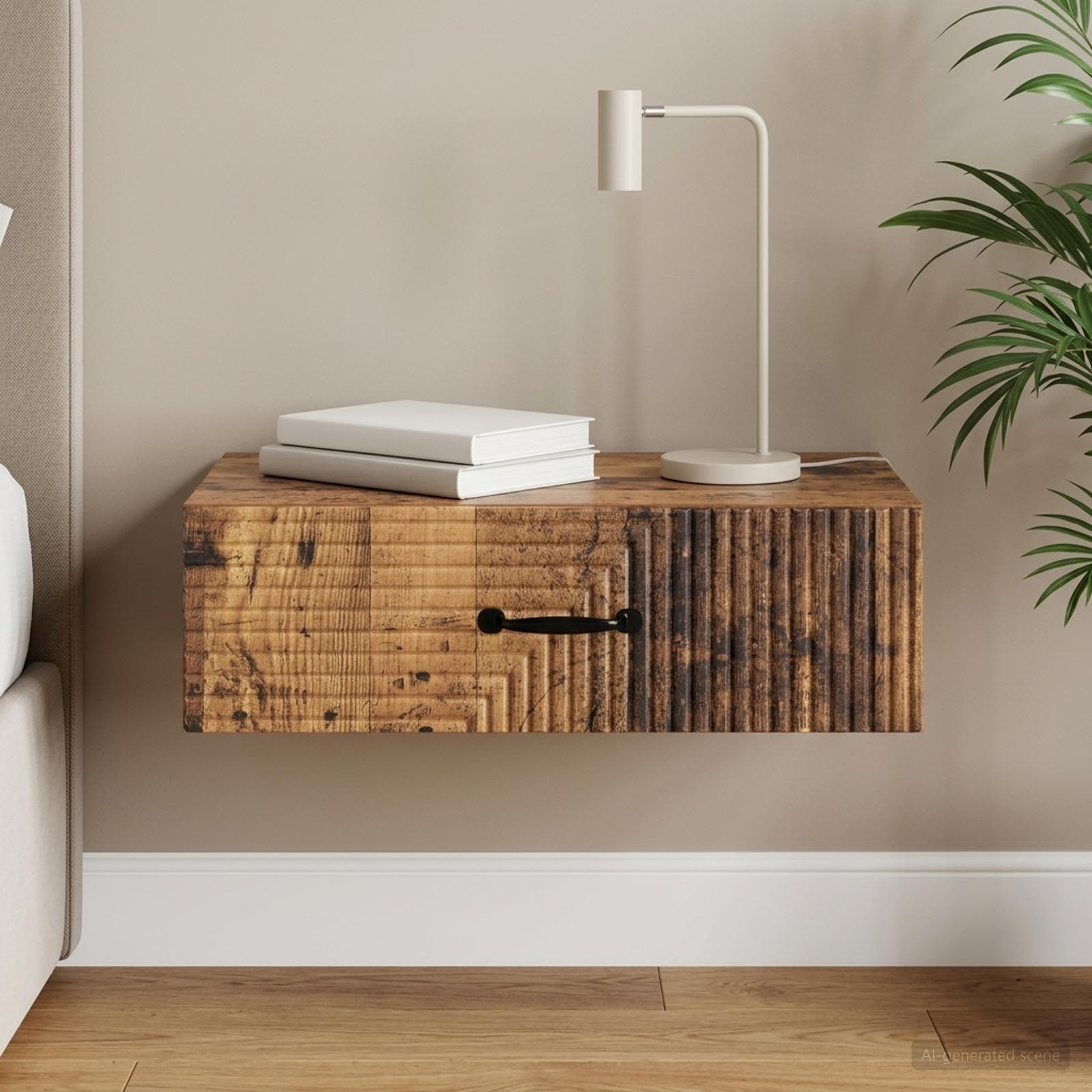 Wandmontierter Beistelltisch 59 x 34,5 x 17 cm Holzwerkstoff