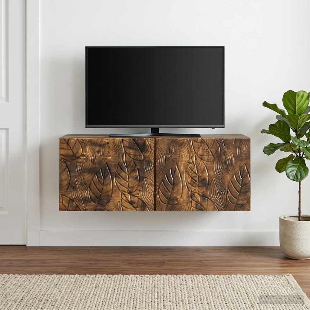 Wandmontierter TV-Schrank 78,5 x 41 x 30 cm Geräucherte Eiche