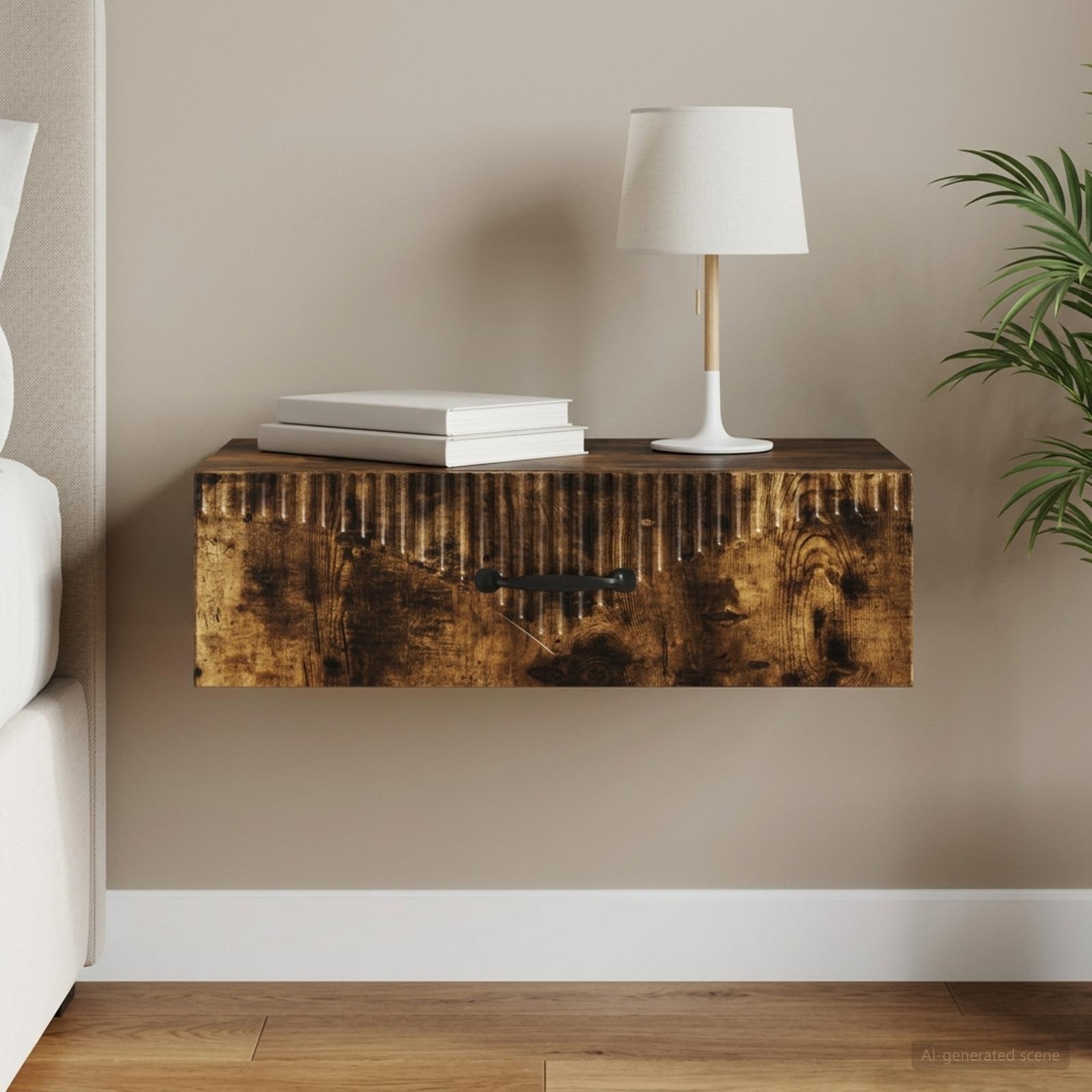 Wandmontierter Beistelltisch 59 x 34,5 x 17 cm Holzwerkstoff