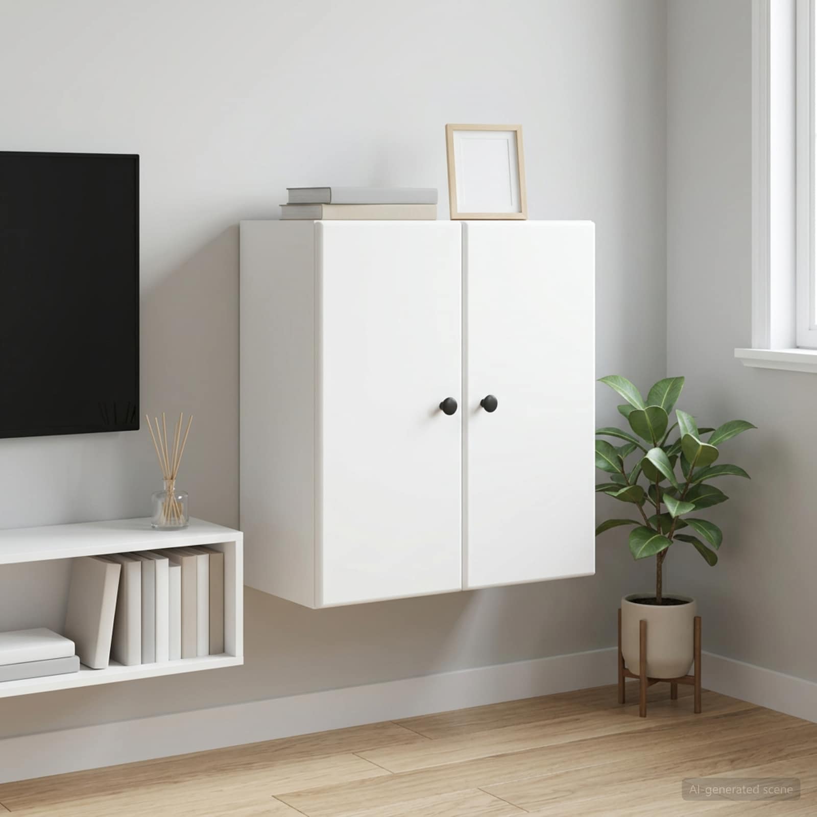 Wandschrank Weiß 59 x 31 x 60 cm Holzwerkstoff