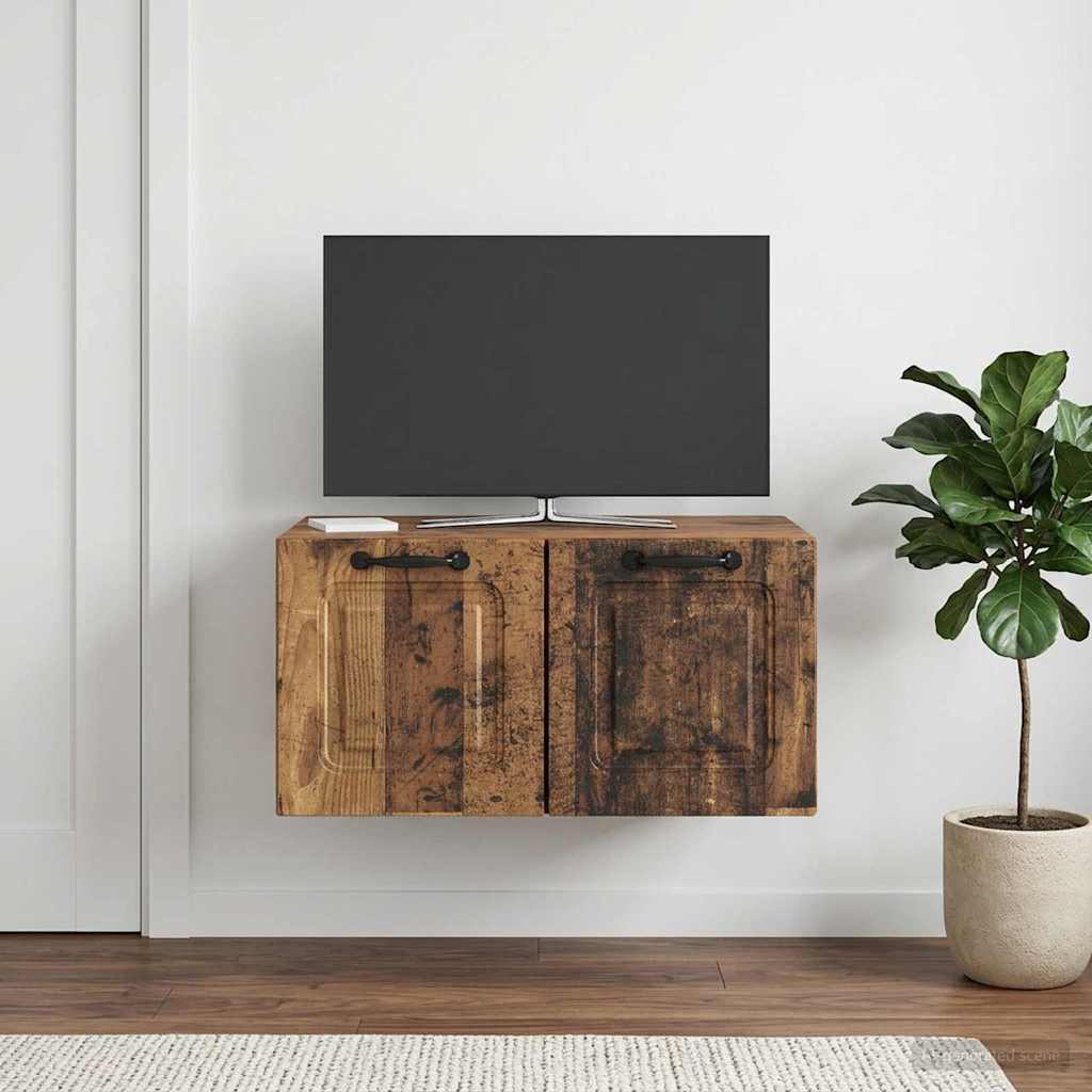 Wandmontierter TV-Schrank Altholz 59,5 x 41 x 30 cm