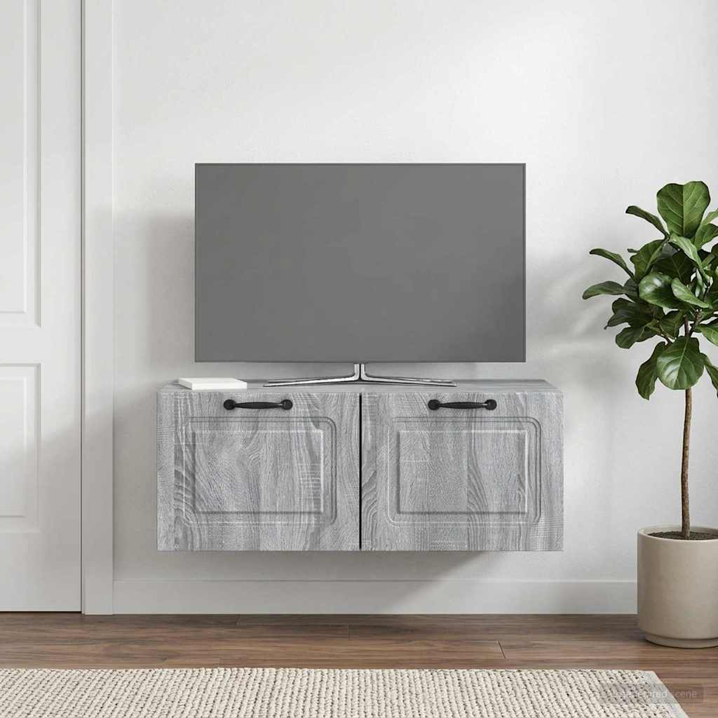 Wandmontierter TV-Schrank Graues Sonoma 78,5 x 41 x 30 cm