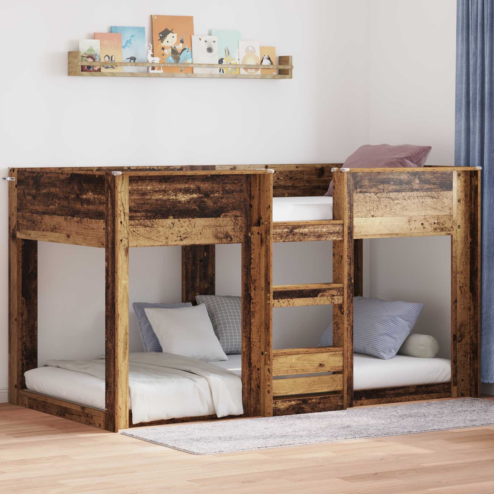 Etagenbett für Kinder Altholz 75 x 190 cm Holzwerkstoff